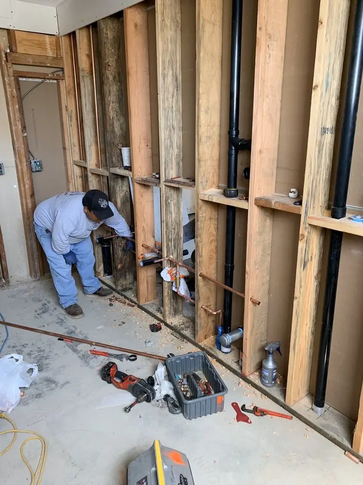 Commercial rough-in plumbing for Water Heater Replacement in North Burlington